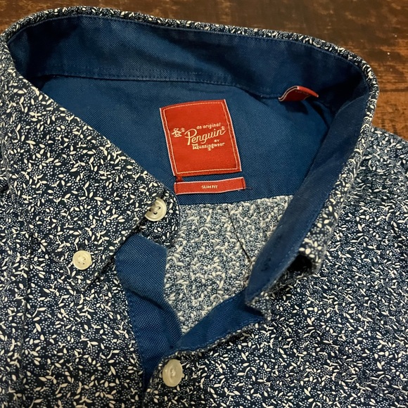 Penguin menswear button down shirt size 16/32 - Picture 2 of 4